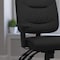 Flash Furniture Leather Contemporary Chair, 18-1/4" to 22-1/4", Adjustable Arms GO-1574-BK-A-GG - alternate 4